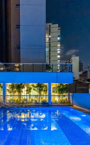 Apartamento para alugar com 35m², 1 quarto e 1 vaga Apartamento para alugar com 35m², 1 quarto e 1 vagaPiscina