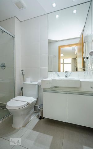 Apartamento para alugar com 52m², 1 quarto e 2 vagasBanheiro da Suíte