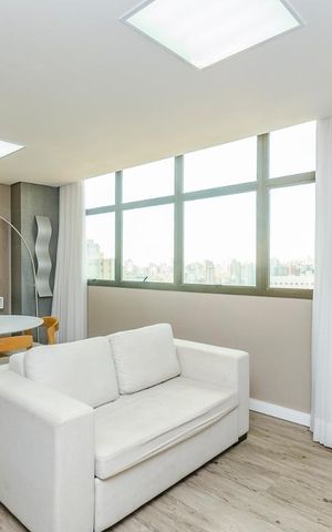 Apartamento para alugar com 52m², 1 quarto e 2 vagasSala