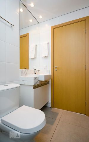 Apartamento para alugar com 52m², 1 quarto e 2 vagasBanheiro da Suíte