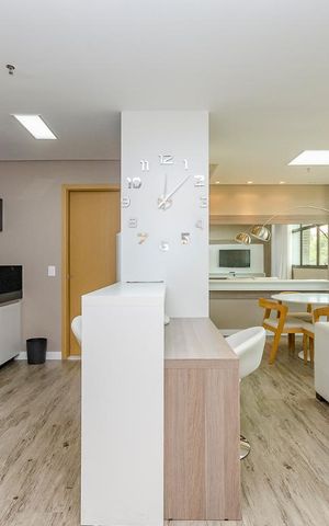 Apartamento para alugar com 52m², 1 quarto e 2 vagasSala - Cozinha