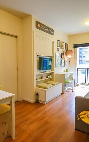 Apartamento à venda com 45m², 1 quarto e 1 vaga Apartamento à venda com 45m², 1 quarto e 1 vagaSala