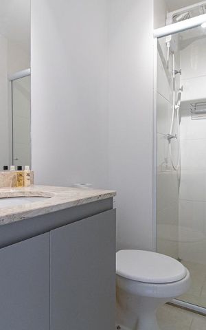 Studio à venda com 25m², 1 quarto e sem vaga Studio à venda com 25m², 1 quarto e sem vagaBanheiro