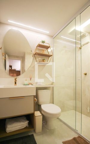 Studio à venda com 27m², 1 quarto e sem vaga Studio à venda com 27m², 1 quarto e sem vagaBanheiro