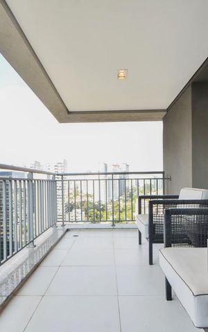 Studio à venda com 62m², 1 quarto e 1 vagaVaranda