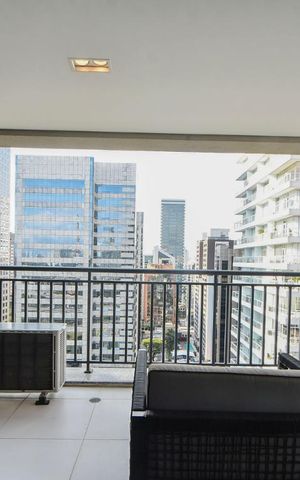 Studio à venda com 62m², 1 quarto e 1 vagaVaranda