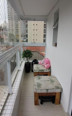 Apartamento à venda com 150m², 3 quartos e 3 vagasVaranda do Quarto 1 - Suíte