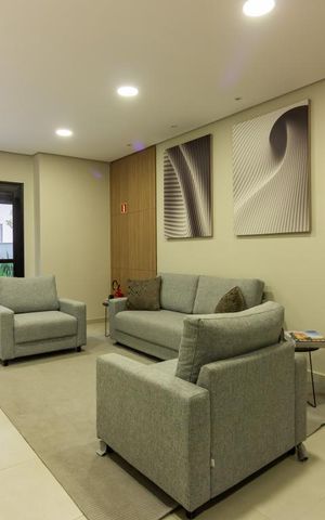 Apartamento para alugar com 40m², 1 quarto e 1 vaga Apartamento para alugar com 40m², 1 quarto e 1 vagaHall