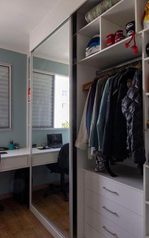 Apartamento para alugar com 52m², 2 quartos e 1 vagaQuarto 2 - Armários