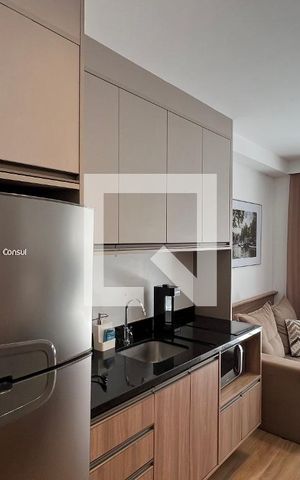 Studio para alugar com 33m², 1 quarto e 1 vaga Studio para alugar com 33m², 1 quarto e 1 vagaCozinha