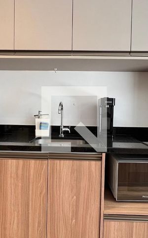 Studio para alugar com 33m², 1 quarto e 1 vaga Studio para alugar com 33m², 1 quarto e 1 vagaCozinha