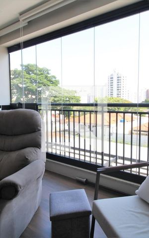 Apartamento à venda com 35m², 1 quarto e 1 vagaVaranda