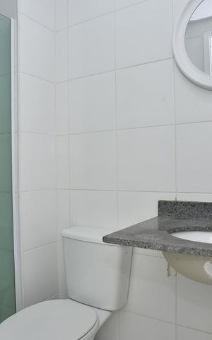 Apartamento à venda com 55m², 2 quartos e 1 vagaBanheiro da Suíte