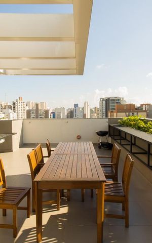 Studio à venda com 16m², 1 quarto e sem vagaÁrea comum - Churrasqueira