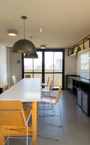 Studio à venda com 16m², 1 quarto e sem vagaÁrea comum - Cozinha 