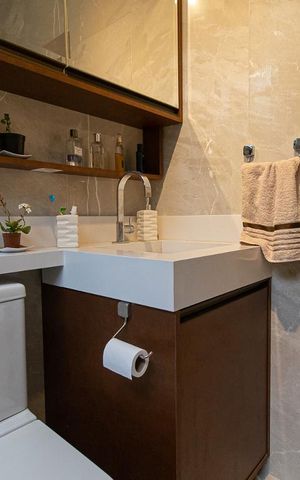 Studio à venda com 42m², 1 quarto e sem vaga Studio à venda com 42m², 1 quarto e sem vagaBanheiro