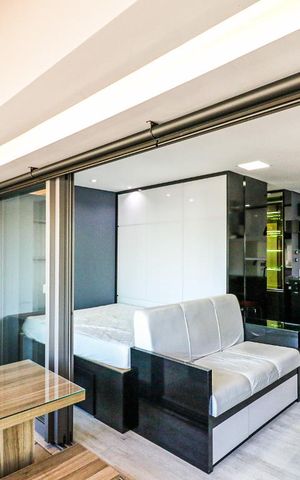 Studio para alugar com 42m², 1 quarto e 1 vaga Studio para alugar com 42m², 1 quarto e 1 vagaVaranda