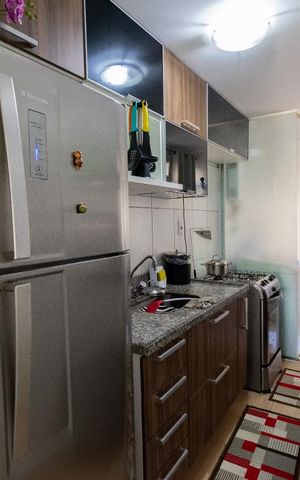 Apartamento à venda com 60m², 2 quartos e 1 vagaCozinha e Área de Serviço