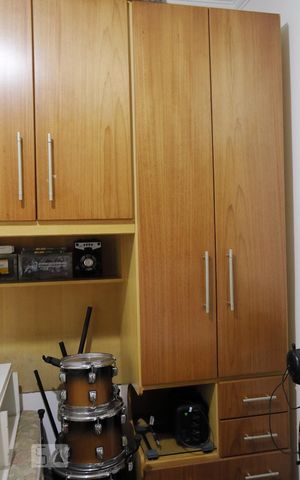 Apartamento à venda com 88m², 3 quartos e 2 vagasQuarto 3 - Armários