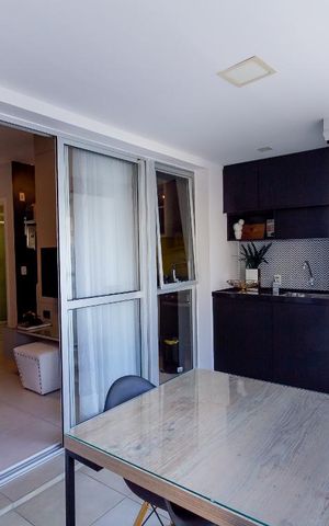 Apartamento para alugar com 37m², 1 quarto e 1 vaga Apartamento para alugar com 37m², 1 quarto e 1 vagavaranda