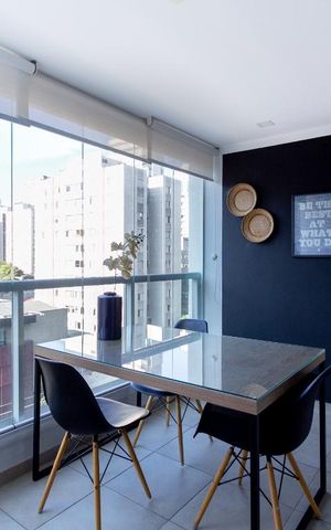 Apartamento para alugar com 37m², 1 quarto e 1 vaga Apartamento para alugar com 37m², 1 quarto e 1 vagavaranda
