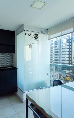 Apartamento para alugar com 37m², 1 quarto e 1 vaga Apartamento para alugar com 37m², 1 quarto e 1 vagavaranda