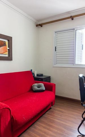 Apartamento à venda com 80m², 3 quartos e 2 vagasQuarto 2
