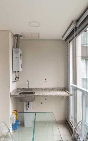 Studio para alugar com 31m², 1 quarto e 1 vagaVaranda