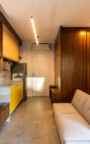 Studio à venda com 34m², 1 quarto e sem vagaStudio