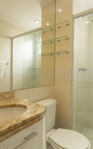 Apartamento para alugar com 48m², 2 quartos e 1 vaga Apartamento para alugar com 48m², 2 quartos e 1 vagaBanheiro