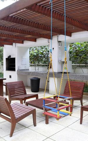 Apartamento à venda com 77m², 2 quartos e 2 vagasChurrasqueira