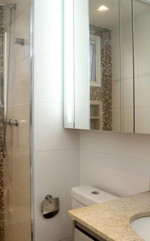 Apartamento à venda com 77m², 2 quartos e 2 vagasBanheiro da Suíte 2