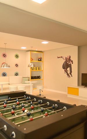 Apartamento à venda com 65m², 2 quartos e 1 vagaSala de jogos