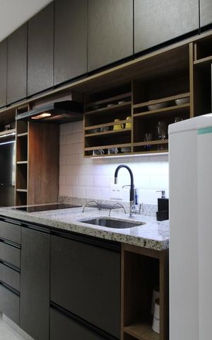 Studio à venda com 22m², 1 quarto e sem vagaQuarto e cozinha