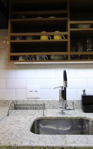 Studio à venda com 22m², 1 quarto e sem vagaPia da cozinha