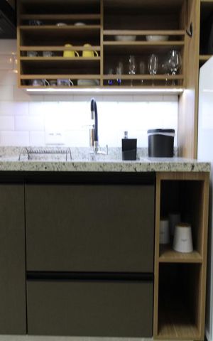Studio à venda com 22m², 1 quarto e sem vagaCozinha
