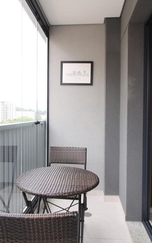 Studio à venda com 22m², 1 quarto e sem vagaVaranda