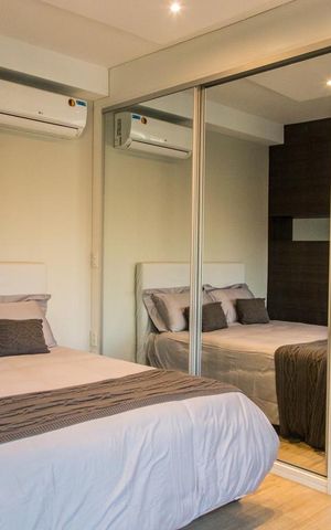 Studio à venda com 44m², 1 quarto e 1 vagaDormitório