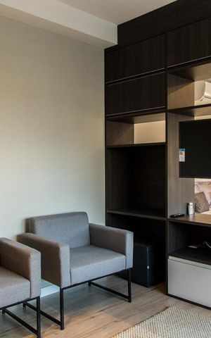 Studio à venda com 44m², 1 quarto e 1 vagaSala