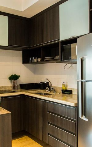 Studio à venda com 44m², 1 quarto e 1 vagaCozinha