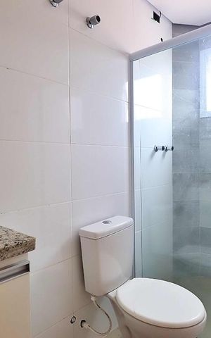 Apartamento para alugar com 170m², 4 quartos e 3 vagasBanheiro do Quarto 1