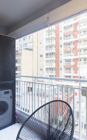 Studio para alugar com 42m², 1 quarto e sem vagaVaranda