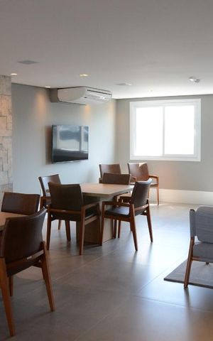 Studio à venda com 38m², 1 quarto e 1 vagaSalão de festas
