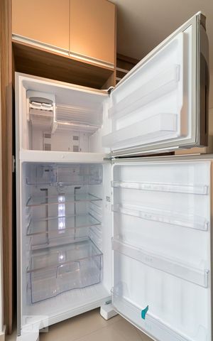 Studio para alugar com 38m², 1 quarto e 1 vagaCozinha - geladeira