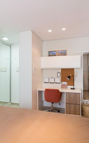 Studio para alugar com 38m², 1 quarto e 1 vagaQuarto