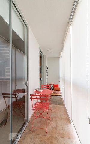 Studio para alugar com 38m², 1 quarto e 1 vagaVaranda