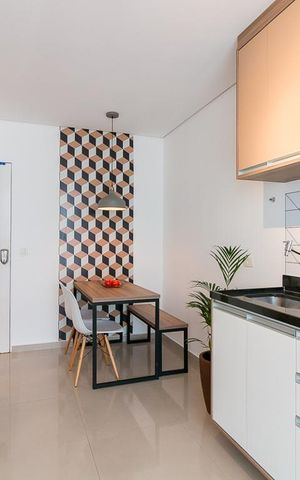 Studio para alugar com 38m², 1 quarto e 1 vagaCozinha