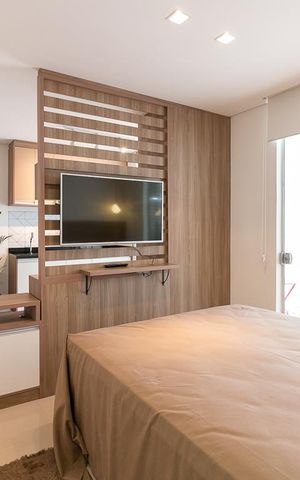 Studio para alugar com 38m², 1 quarto e 1 vagaQuarto