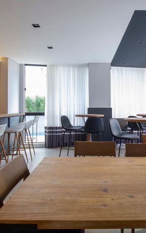 Studio para alugar com 40m², 1 quarto e 1 vagaArea comum - salão de festas