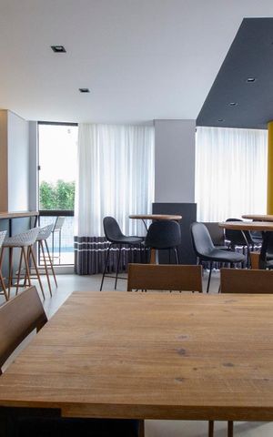 Studio para alugar com 40m², 1 quarto e 1 vagaArea comum - salão de festas